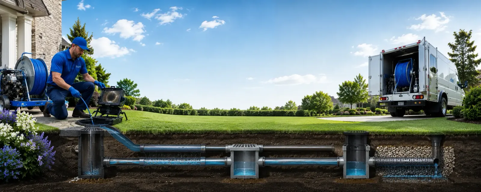 Outdoor drain cleaning information for Terril, IA